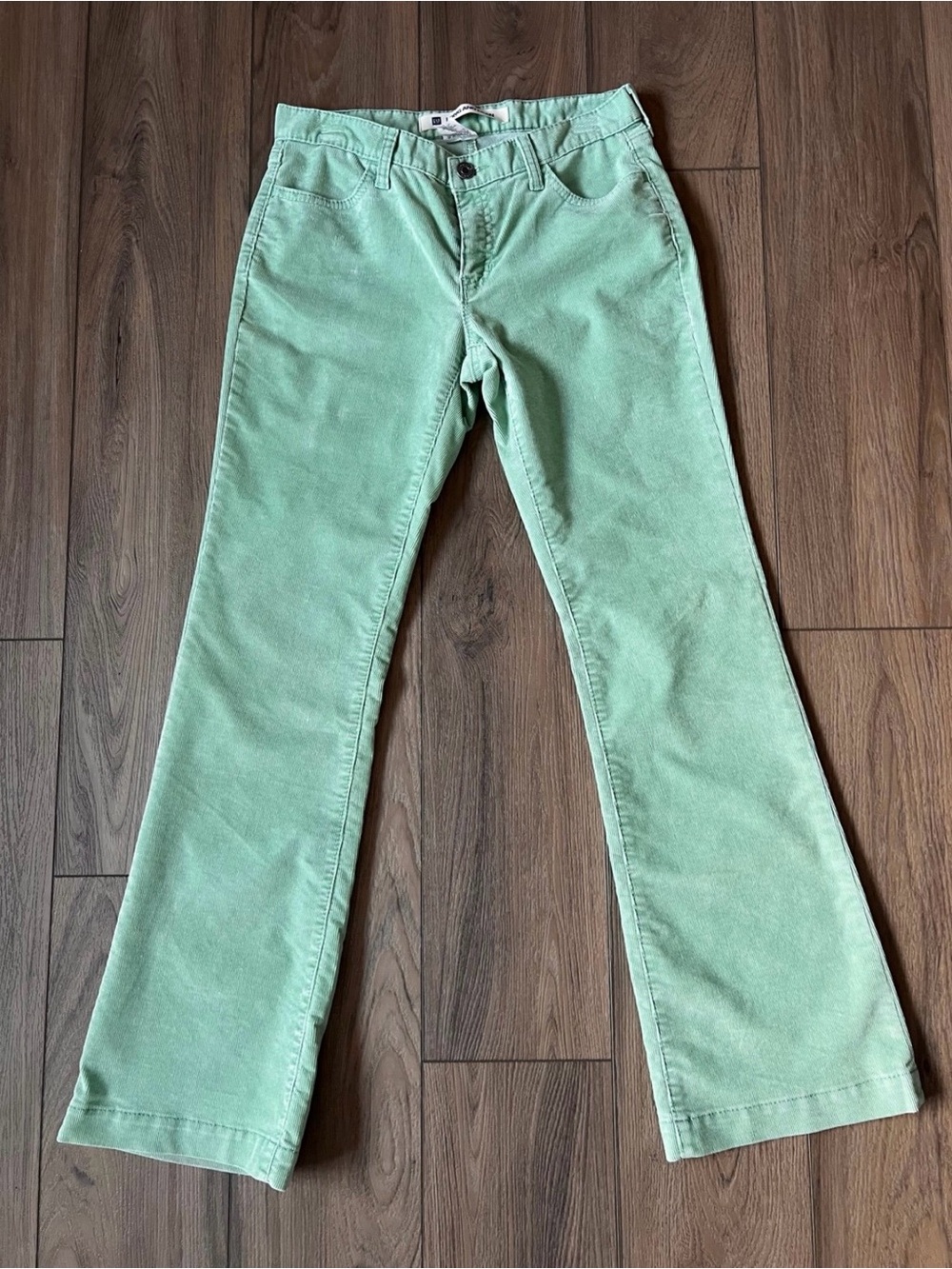 Vintage Y2K Gap Corduroy Green Bootcut Pants